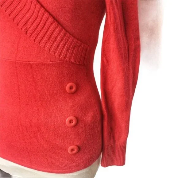 Twik Simons Shawl Collar fitted sweater M - Picture 6 of 9